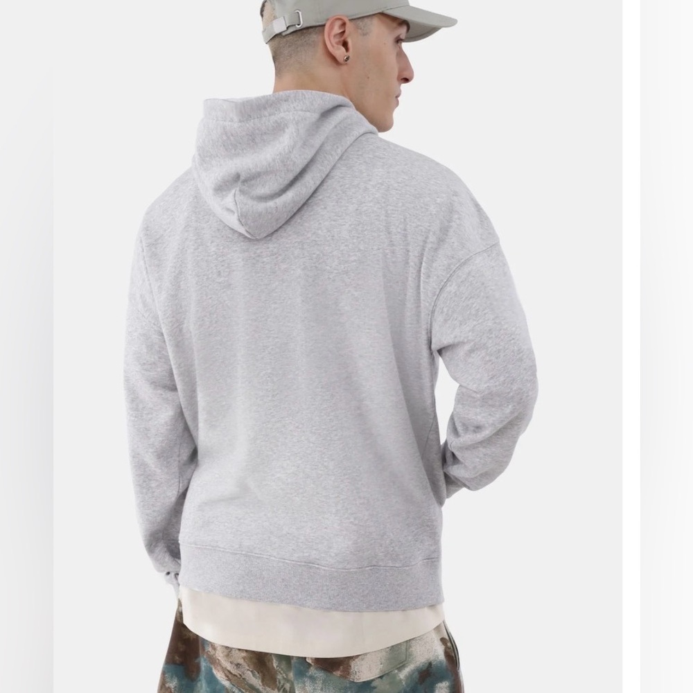 Gray Hoodie | Pullover Sweatshirt | Men’s XS | NWT Basic Essential - Picture 2 of 2